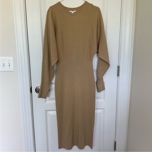 COS Batwing Knitted Midi Sweater Dress NWT Wool Silk Minimalist Chic S